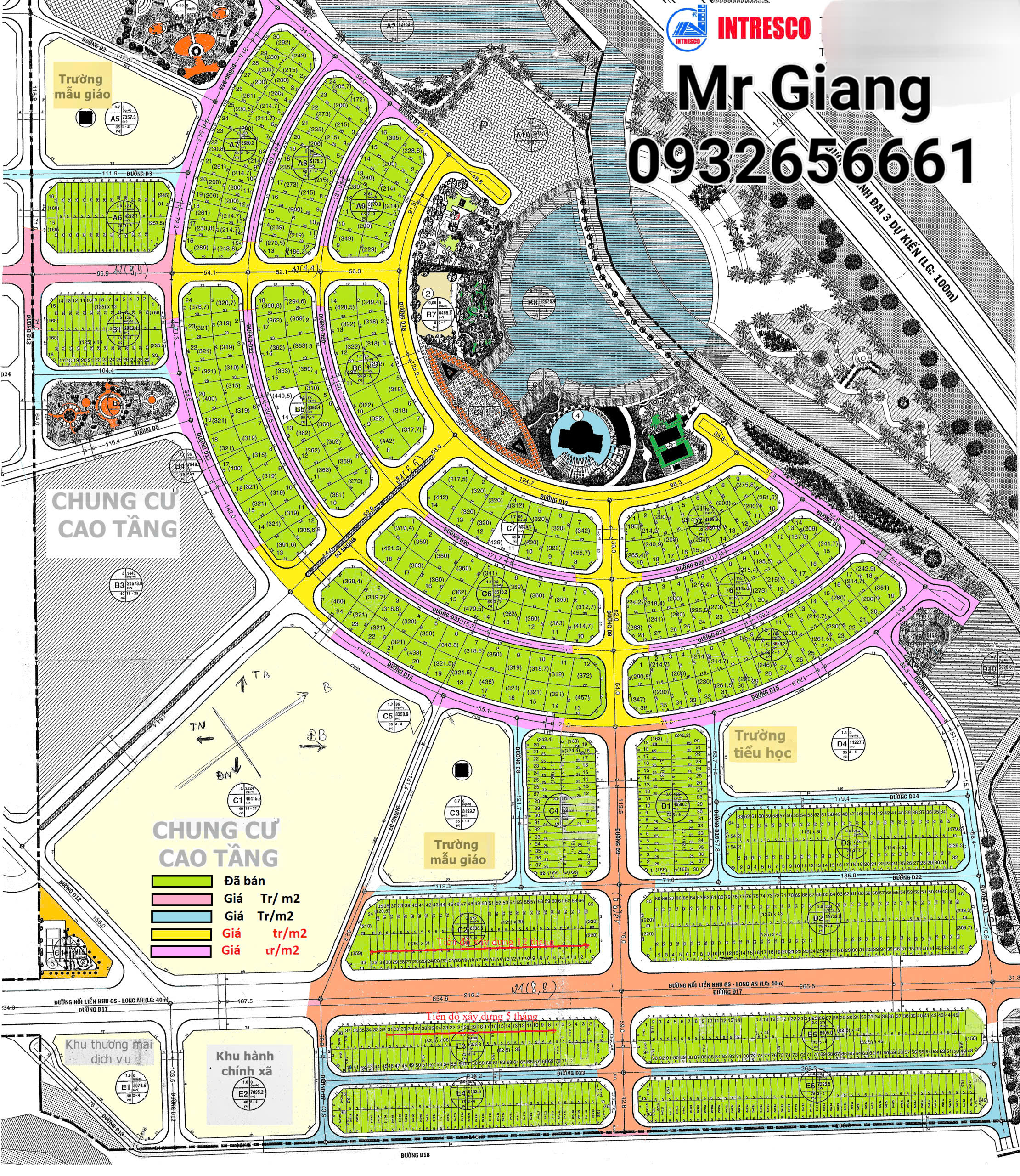 Bản đồ phân lô KDC The Star Village